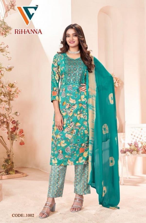 Vandana Rihanna Vol-1 – Kurti Pant With Dupatta